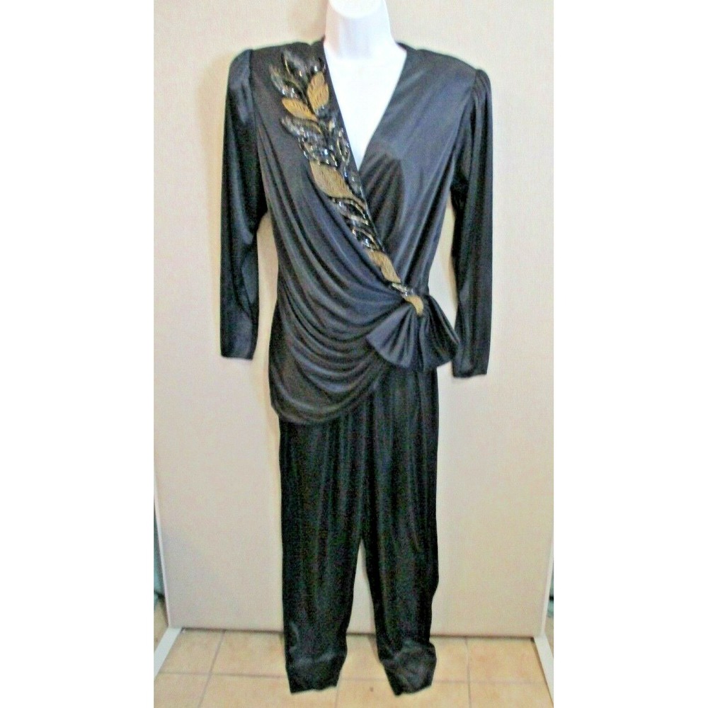 Vintage Abby Kent Jumpsuit Size 10 Sequined